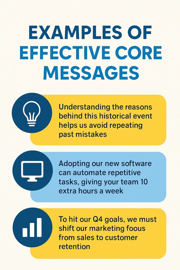 Effective core messages